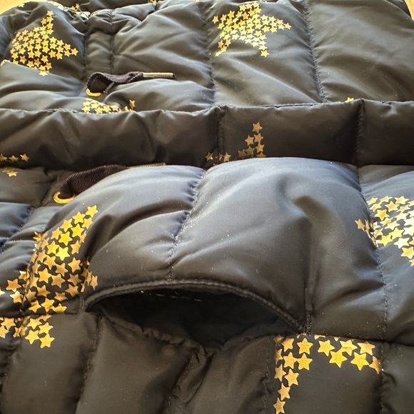 EUC almost new Baby Gap navy blue gold star down jacket size 12-18 months unisex - Picture 7 of 8